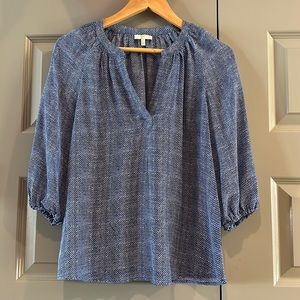 LAST CALL! Joie Addie B 100% Blue Silk Blouse
